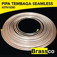 BRASSCO PIPA TEMBAGA ROL ASTM B280 1/2'' x 0.50MM