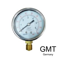 GMT PRESSURE GAUGE 2 1/2'' X 6KG